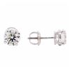 Image 2 : 1.40 ctw Diamond Stud Earrings - 14KT White Gold