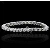 Image 2 : 14KT White Gold 6.80 ctw Diamond Tennis  Bracelet