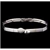 Image 1 : 0.26 ctw Diamond Bracelet - 14KT White Gold