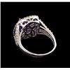 Image 3 : 14KT White Gold 2.61 ctw Tanzanite and Diamond Ring