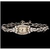 Image 1 : Hamilton 14KT White Gold 2.67 ctw Diamond Ladies Vintage Watch