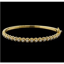 0.75 ctw Diamond Bracelet - 14KT Yellow Gold