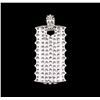 Image 2 : 3.22 ctw Diamond Pendant - 18KT White Gold