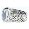 Image 6 : Rolex Stainless Steel Roman and Sapphire Diamond DateJust Men's Watch