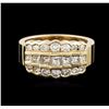 Image 2 : 14KT Yellow Gold 1.50 ctw Diamond Ring