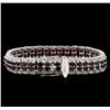 Image 2 : Crayola 16.72 ctw Garnet Bracelet - .925 Silver