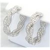 Image 3 : 3.18 ctw Diamond Earrings - 14KT White Gold