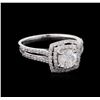 Image 1 : 1.50 ctw Diamond Ring - 18KT White Gold