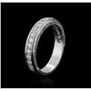 Image 1 : 14KT White Gold 0.63 ctw Diamond Ring