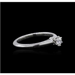 Platinum 0.22 ctw Diamond Solitaire Ring