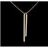 Image 1 : 14KT Yellow Gold 1.98 ctw Diamond Necklace
