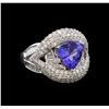 Image 1 : 14KT White Gold 1.81 ctw Tanzanite and Diamond Ring