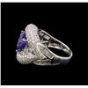 Image 3 : 14KT White Gold 1.81 ctw Tanzanite and Diamond Ring