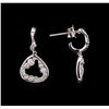 Image 2 : 0.57 ctw Diamond Earrings - 14KT White Gold