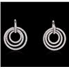 Image 1 : 14KT White Gold 5.43 ctw Diamond Earrings