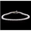 Image 1 : 14KT White Gold 4.62 ctw Diamond Tennis Bracelet