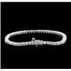 Image 2 : 14KT White Gold 4.62 ctw Diamond Tennis Bracelet