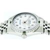 Image 6 : Rolex Stainless Steel Diamond and Emerald DateJust Men's Watch