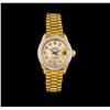 Image 1 : Rolex 18KT Yellow Gold Diamond DateJust Ladies Watch