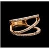 Image 1 : 14KT Rose Gold 0.45 ctw Diamond Ring