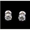 Image 1 : 1.31 ctw Diamond Stud Earrings - 14KT White Gold