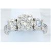Image 1 : GIA Cert 2.76 ctw Diamond Ring - 14KT White Gold