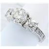 Image 2 : GIA Cert 2.76 ctw Diamond Ring - 14KT White Gold