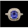 Image 2 : 2.63 ctw Sapphire and Diamond Ring - 14KT White Gold