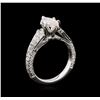 Image 2 : EGL USA Cert 1.82 ctw Diamond Ring - 18KT White Gold