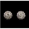 Image 1 : 1.41 ctw Diamond Earrings - 14KT White Gold