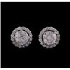 Image 1 : 14KT White Gold 2.73 ctw Diamond Earrings
