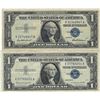 Image 3 : 1957 $1 Silver Certificate Currency Lot of 5