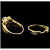 Image 3 : 1.25 ctw Diamond Wedding Ring Set - 14KT Yellow Gold