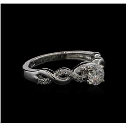 0.58 ctw Diamond Ring - 14KT White Gold