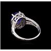 Image 3 : 2.97 ctw Tanzanite and Diamond Ring - 14KT White Gold