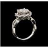 Image 4 : 14KT White Gold 1.37 ctw Diamond Ring