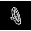 Image 1 : 14KT White Gold 1.49 ctw Diamond Ring