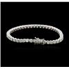 Image 2 : 18KT White Gold 7.06 ctw Diamond Tennis Bracelet