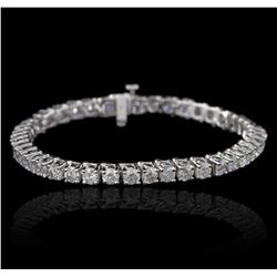 14KT White Gold 9.31 ctw Diamond Tennis Bracelet