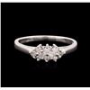 Image 2 : 14KT White Gold 0.30 ctw Diamond Ring
