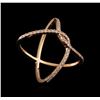 Image 1 : 0.36 ctw Diamond Ring - 14KT Rose Gold