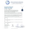Image 4 : 14KT White Gold GIA Certified 23.12 ctw Tanzanite and Diamond Pendant With Chain