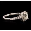 Image 3 : 14KT White Gold EGL USA Certified 1.42 ctw Diamond Ring