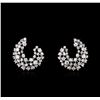 Image 1 : 3.00 ctw Diamond Earrings - 14KT White Gold