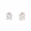 Image 1 : 1.00 ctw Diamond Stud Earrings - 14KT White Gold