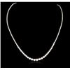 Image 2 : 14KT White Gold 8.53 ctw Diamond Necklace