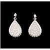 Image 1 : 14KT White Gold 2.02 ctw Diamond Earrings