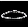 Image 1 : 14KT White Gold 6.25 ctw Diamond Tennis Bracelet
