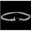 Image 3 : 14KT White Gold 4.96 ctw Diamond Tennis Bracelet
