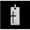 Image 1 : 3.75 ctw Diamond Pendant - 18KT White Gold